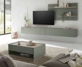 Couchtisch Center in Salbei und Barista Eiche Beistelltisch 90 x 60 cm