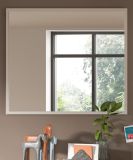 Garderobenspiegel Skid in Kaschmir Sand Flur Spiegel 80 x 70 cm