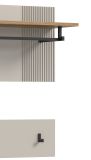 Garderobenpaneel Skid in Kaschmir Sand und Evoke Eiche Set 2-teilig 80 cm