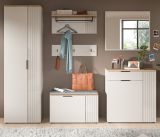 Garderobe Set 6-teilig Skid in Kaschmir Sand und Evoke Eiche 250 x 190 cm