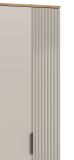 Garderobe Set 4-teilig Skid in Kaschmir Sand und Evoke Eiche 155 x 190 cm