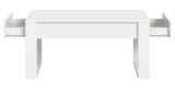 Couchtisch Jonte in wei Beistelltisch mit 2x Schubkasten 110 x 60 cm