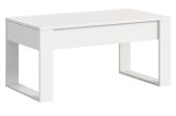 Couchtisch Jonte in wei Beistelltisch mit 2x Schubkasten 110 x 60 cm