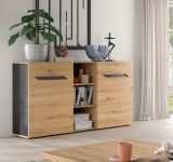 Sideboard Aversa in Artisan Eiche und grau 130 cm