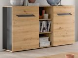 Sideboard Aversa in Artisan Eiche und grau 130 cm