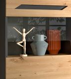 Wohnwand 4-teilig Aversa in Artisan Eiche und grau Set mit 2x Vitrine hngend / stehend