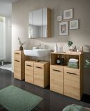 Waschbeckenunterschrank Cover in Artisan Eiche Badezimmer Unterschrank 60 cm