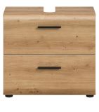 Waschbeckenunterschrank Cover in Artisan Eiche Badezimmer Unterschrank 60 cm