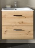 Waschbeckenunterschrank MIT Waschbecken Cover in Artisan Eiche Waschtisch hngend 60 cm