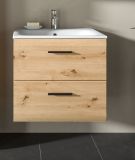 Waschbeckenunterschrank MIT Waschbecken Cover in Artisan Eiche Waschtisch hngend 60 cm