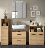 Badmbel Set 4-teilig Cover in Artisan Eiche Badkombination 180 x 185 cm