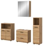 Badmbel Set 4-teilig Cover in Artisan Eiche Badkombination 180 x 185 cm