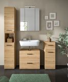 Badmbel Set 2-teilig Cover in Artisan Eiche Badkombination 60 x 185 cm