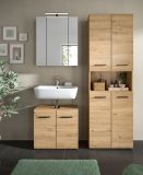 Badmbel Set 3-teilig Cover in Artisan Eiche Badkombination 135 x 185 cm