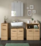 Badmbel Set 4-teilig Cover in Artisan Eiche Badkombination 180 x 185 cm