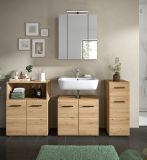 Badmbel Set 4-teilig Cover in Artisan Eiche Badkombination 180 x 185 cm