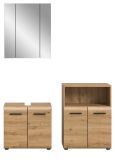 Badmbel Set 3-teilig Cover in Artisan Eiche Badkombination 135 x 185 cm