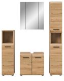 Badmbel Set 4-teilig Cover in Artisan Eiche Badkombination 150 x 185 cm
