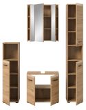 Badmbel Set 4-teilig Cover in Artisan Eiche Badkombination 150 x 185 cm