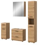 Badmbel Set 4-teilig Cover in Artisan Eiche Badkombination 150 x 185 cm