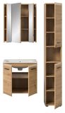 Badmbel Set 3-teilig Cover in Artisan Eiche Badkombination 105 x 185 cm
