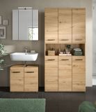 Badmbel Set 3-teilig Cover in Artisan Eiche Badkombination 165 x 185 cm