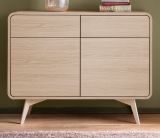 Sideboard Elverum in Eiche natur Kommode skandinavisch 108 x 84 cm, mit Push-to-Open