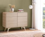 Sideboard Elverum in Eiche natur Kommode skandinavisch 108 x 84 cm, mit Push-to-Open