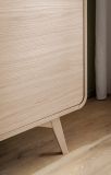 Highboard Elverum in Eiche natur Kommode skandinavisch 108 x 130 cm, mit Push-to-Open