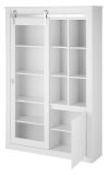 Vitrine Miami in wei Hochglanz Vitrinenschrank 133 x 201 cm, Soft-Close