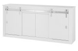 Sideboard Miami in wei Hochglanz Kommode 201 x 92 cm, Soft-Close