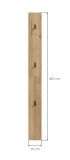 Garderobenpaneel Janko in Evoke Eiche Wandgarderobe 15 x 160 cm