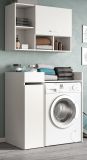 Waschmaschinenschrank Flexy in wei Set 3-teilig 95 x 195 cm