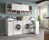 Waschmaschinenschrank Flexy in wei Set 6-teilig 190 x 195 cm