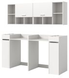 Waschmaschinenschrank Flexy in wei Set 6-teilig 190 x 195 cm