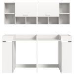 Waschmaschinenschrank Flexy in wei Set 6-teilig 190 x 195 cm