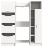 Waschmaschinenschrank Flexy in wei Set 3-teilig 176 x 196 cm