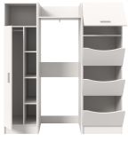 Waschmaschinenschrank Flexy in wei Set 3-teilig 176 x 196 cm