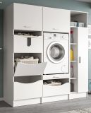 Waschmaschinenschrank Flexy in wei Set 3-teilig 176 x 196 cm