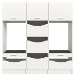 Waschmaschinenschrank Flexy in wei Set 3-teilig 192 x 196 cm