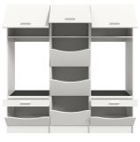 Waschmaschinenschrank Flexy in wei Set 3-teilig 192 x 196 cm