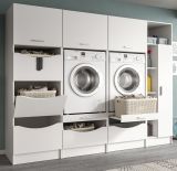 Waschmaschinenschrank Flexy in wei Set 4-teilig 242 x 196 cm