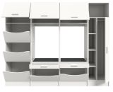 Waschmaschinenschrank Flexy in wei Set 4-teilig 242 x 196 cm