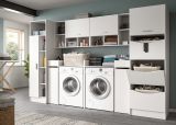 Waschmaschinenschrank Flexy in wei Set 8-teilig 300 x 196 cm