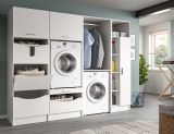 Waschmaschinenschrank Flexy in wei Set 4-teilig 242 x 196 cm