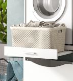 Waschmaschinenschrank Flexy in wei Set 4-teilig 242 x 196 cm