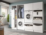 Waschmaschinenschrank Flexy in wei Set 4-teilig 242 x 196 cm