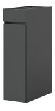 Badezimmer Kommode Flexy in grau Anstellregal mit Apothekerauszug 29 x 101 cm