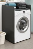 Waschmaschinenumbau Flexy in grau �berbauschrank f�r Waschmaschine und Trockner