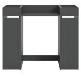 Waschmaschinenumbau Set Flexy in grau 3-teilig �berbauschrank und 2 x Anstellregal